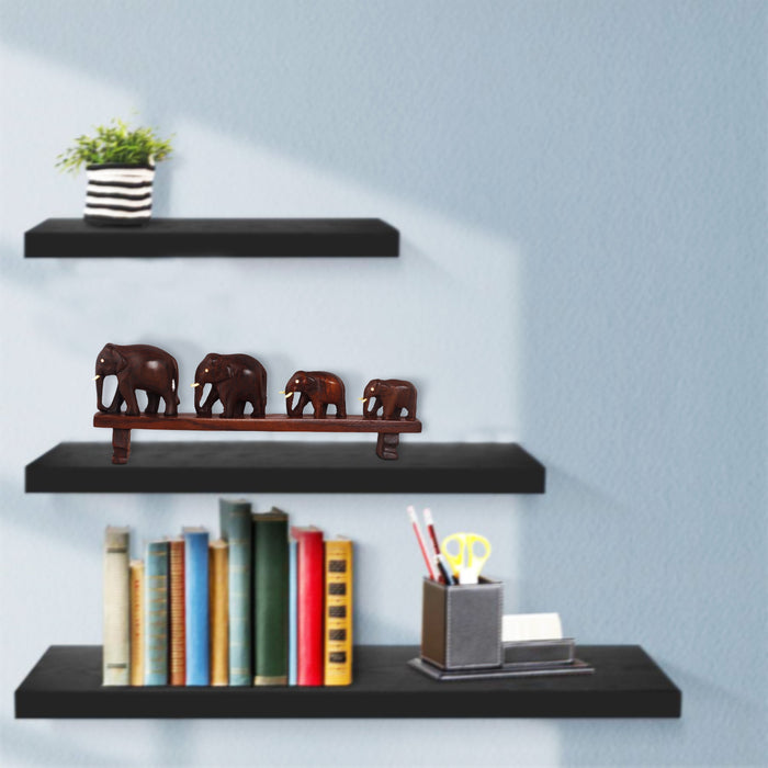 Bridge Elephant  - 4  Inches |  Wooden Elephant Statue/ Elephant Idol for Home Décor