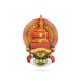 Kathakali Head - 6 x 4.5 Inches | Wall Hanging/ Kathakali Carved Wood Wall Art for Home - Wall Hanging