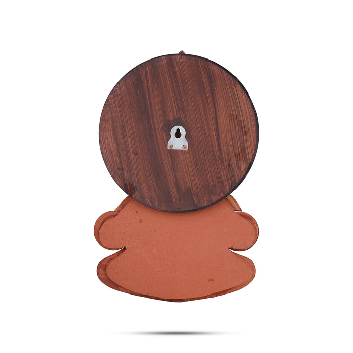 Kathakali Face  - 10 Inches |  Kathakali Head Wall Hanging/ Wooden Kathakali Face for Wall Decor - Wall Hanging