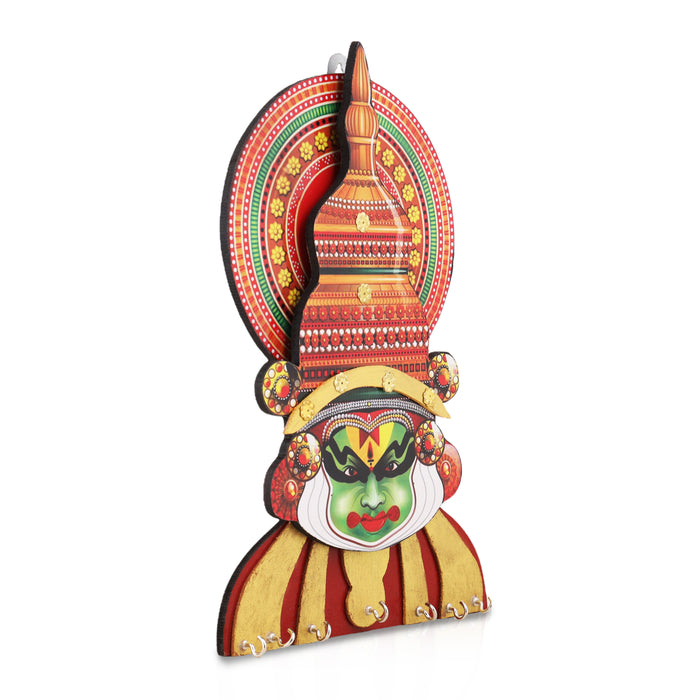 Kathakali Face Key Holder - 12 Inches | Key Hanger/ Key Holder for Wall