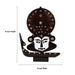 Kathakali Face with Boat Statue  - 14 Inches | Wooden Kathakali Face/ Kathakali Dancer Face for Home Decor - Table Stand Accessories