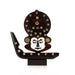 Kathakali Face with Boat Statue  - 10 Inches | Wooden Kathakali Face/ Kathakali Dancer Face for Home Decor - Table Stand Accessories