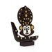 Kathakali Face with Boat Statue  - 10 Inches | Wooden Kathakali Face/ Kathakali Dancer Face for Home Decor - Table Stand Accessories