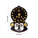 Kathakali Head - 8 x 5.5 Inches | Wooden Wall Hanging/ Kathakali Carved Wood Wall Art for Home - Wall Hanging