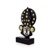 Kathakali Head with Stand - 10 x 5.5 Inches | Wooden Kathakali Face/ Painted Kathakali Face for Home - Table Stand Accessories