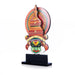 Kathakali Head with Stand - 12 x 7 Inches | Wooden Wall Hanging/ Printed Kathakali Carved Face for Home - Table Stand Accessories