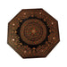 Wooden Chowki - 14 Inches | Hexagon Shape Bajot/ Manai/ Pooja Chowki for Home - Pooja Aasan & Bajot & Pooja Mat
