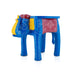 Painted Elephant Stool - 12 x 15 Inches | Decorative Stand/ Decorative Stool for Living Room/ Assorted Colour - Table