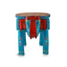 Painted Elephant Stool - 12 x 15 Inches | Decorative Stand/ Decorative Stool for Living Room/ Assorted Colour - Table