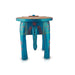 Painted Elephant Stool - 12 x 15 Inches | Decorative Stand/ Decorative Stool for Living Room/ Assorted Colour - Table