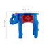 Painted Elephant Stool - 12 x 15 Inches | Decorative Stand/ Decorative Stool for Living Room/ Assorted Colour - Table