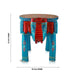 Painted Elephant Stool - 12 x 15 Inches | Decorative Stand/ Decorative Stool for Living Room/ Assorted Colour - Table