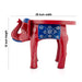 Elephant Stool Wood - 15 x 20 Inches | Painted Decorative Stand/ Decorative Stool for Living Room - Table