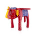 Painted Elephant Stool - 8 x 12 Inches | Decorative Stand/ Decorative Stool for Living Room/ Assorted Colour - Table