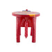 Painted Elephant Stool - 8 x 12 Inches | Decorative Stand/ Decorative Stool for Living Room/ Assorted Colour - Table
