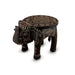 Painted Elephant Stool - 8 x 12 Inches | Decorative Stand/ Decorative Stool for Living Room/ Assorted Colour - Table