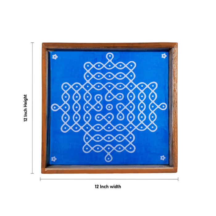 Rangoli Stencil - 12 x 12 Inches | Kolam Achu / Muggulu Stencil/ Rangoli Design Stencil for Floor - Kolam & Rangoli