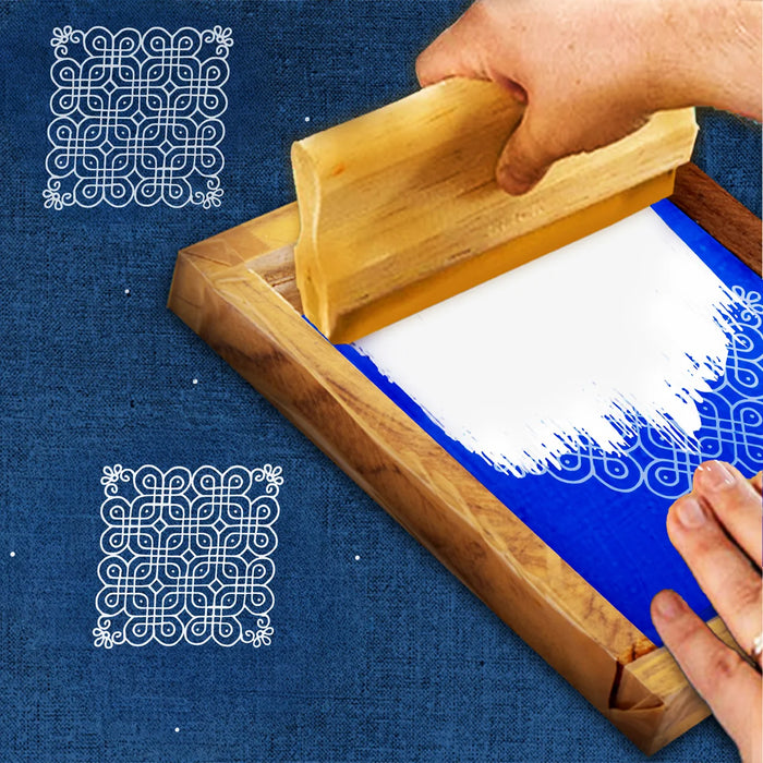 Rangoli Stencil - 12 x 12 Inches | Kolam Achu / Muggulu Stencil/ Rangoli Design Stencil for Floor - Kolam & Rangoli