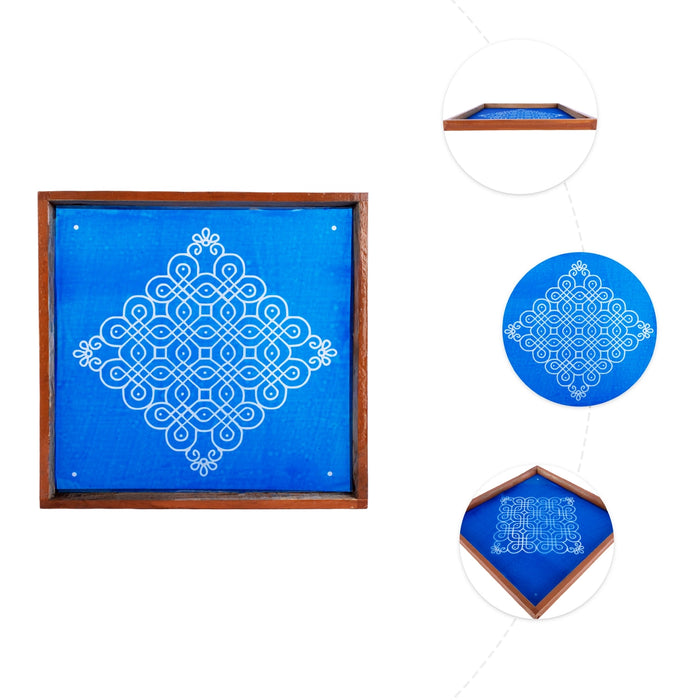 Rangoli Stencil - 12 x 12 Inches | Kolam Achu / Muggulu Stencil/ Rangoli Design Stencil for Floor - Kolam & Rangoli