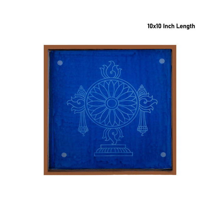 Rangoli Stencil - 10 x 10 Inches | Chakram Design Kolam Stencil/ Reusable Rangoli Jali For Festivals