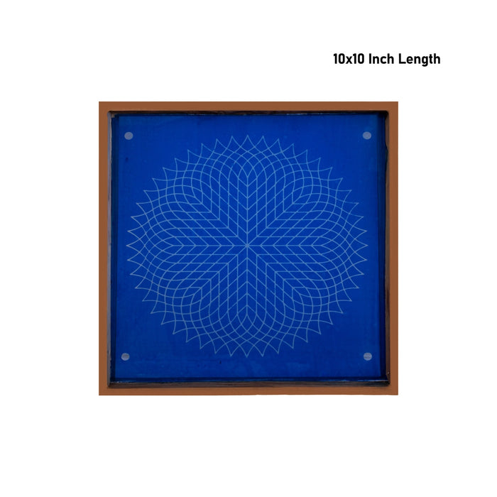 Rangoli Stencil - 10 x 10 Inches | Kolam Stencil/ Muggu Achu/ Reusable Rangoli Jali For Festivals
