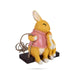 Swing Rabbit Figurine With Child Hanging- 7 X 5.5 Inches | Resin Rabbit Statue/ Rabbit Sculpture For Garden Decor - Gardening