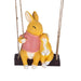 Swing Rabbit Figurine With Child Hanging- 7 X 5.5 Inches | Resin Rabbit Statue/ Rabbit Sculpture For Garden Decor - Gardening
