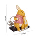 Swing Rabbit Figurine With Child Hanging- 7 X 5.5 Inches | Resin Rabbit Statue/ Rabbit Sculpture For Garden Decor - Gardening