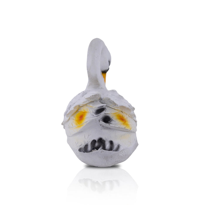 White Swan Sculpture - 6 X 9 Inches | Swan Duck Figurine/ Resin Statue/ Swan Statue For Home Decor - Table Stand Accessories