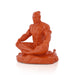 Hanuman Murti Sitting On Base - 4.25 X 3.5 Inches | Marble Dust Murti/ Anjaneya Statue For Pooja & Worship - Fibre Murties