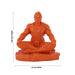 Hanuman Murti Sitting On Base - 4.25 X 3.5 Inches | Marble Dust Murti/ Anjaneya Statue For Pooja & Worship - Fibre Murties