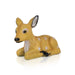 Lying Deer Statue - 8 X 11.25 Inches | Resin Deer Sculpture/ Deer Figurine Showpiece For Elegant Garden Decor - Gardening