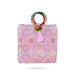 Ladies Hand Bag - 9 x 9 Inches | Handbag With Embroidery/ Womens Handbag/ Assorted Colours - Bags & Pouches