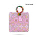 Ladies Hand Bag - 9 x 9 Inches | Handbag With Embroidery/ Womens Handbag/ Assorted Colours - Bags & Pouches