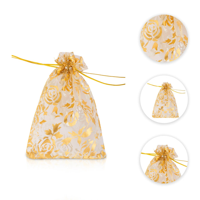 Fancy Thamboolam Bag Set - 5.5 x 4 Inches | 10 Pcs/ Potli Bag/ Gift Bag/ Return Gift Bag for functions