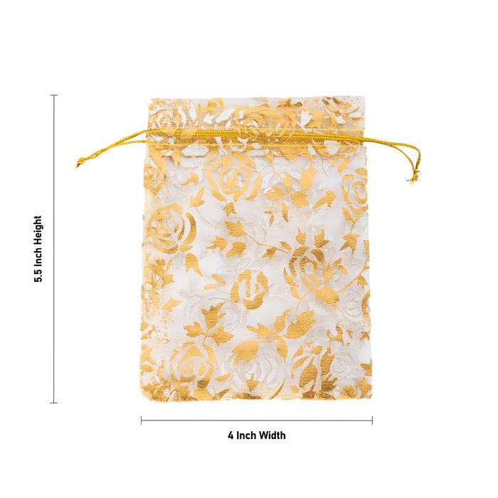 Fancy Thamboolam Bag Set - 5.5 x 4 Inches | 10 Pcs/ Potli Bag/ Gift Bag/ Return Gift Bag for functions
