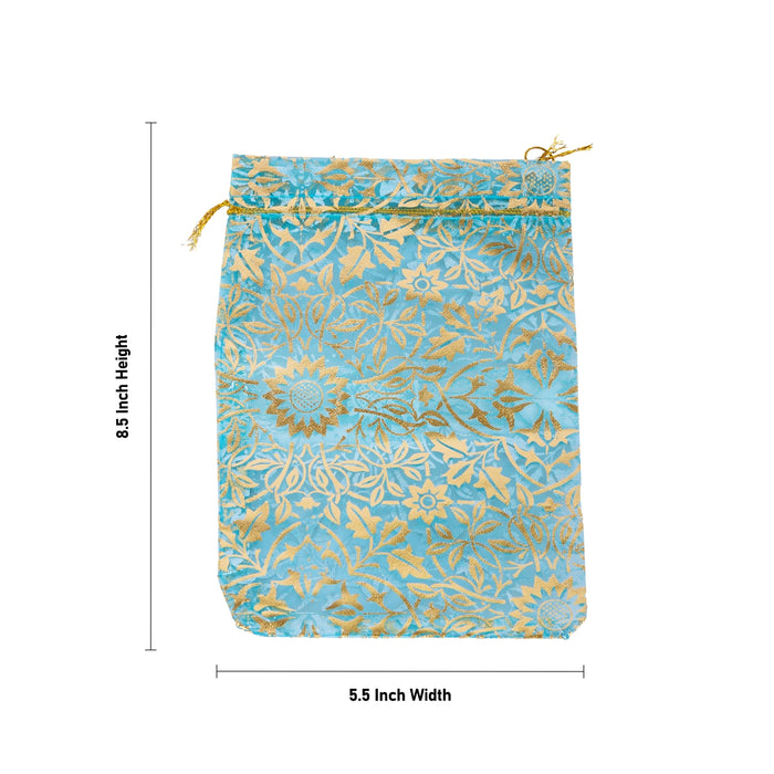Thamboolam Bag Set - 8.5 x 5.5 Inches | 10 Pcs/ Return Gift Pouch / Tambulam Bag for Religious Ceremonies