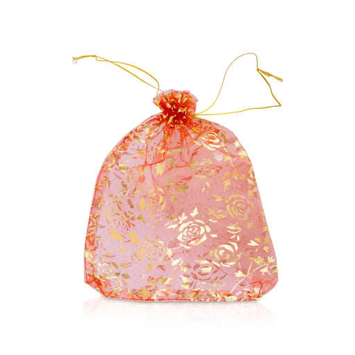 Fancy Thamboolam Bag Set - 8 x 6 Inches | 10 Pcs/ Decorative Tambulam Carry Bag / Wedding Return Gift Pouch - Bags & Pouches