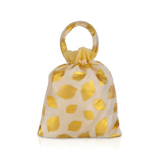 Fancy Thamboolam Bag Set - 10 x 8 Inches | 10 Pcs/ Potli Bag/ Return Gift Carry Bag/ Tambula Bag for Wedding - Bags & Pouches