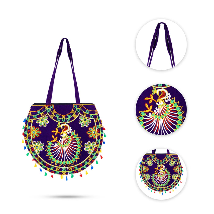 Designer Handbag - 15.5 x 16 Inches | Rajkot Type Hand Bag/ Stylish Bag for Women & Daily Use