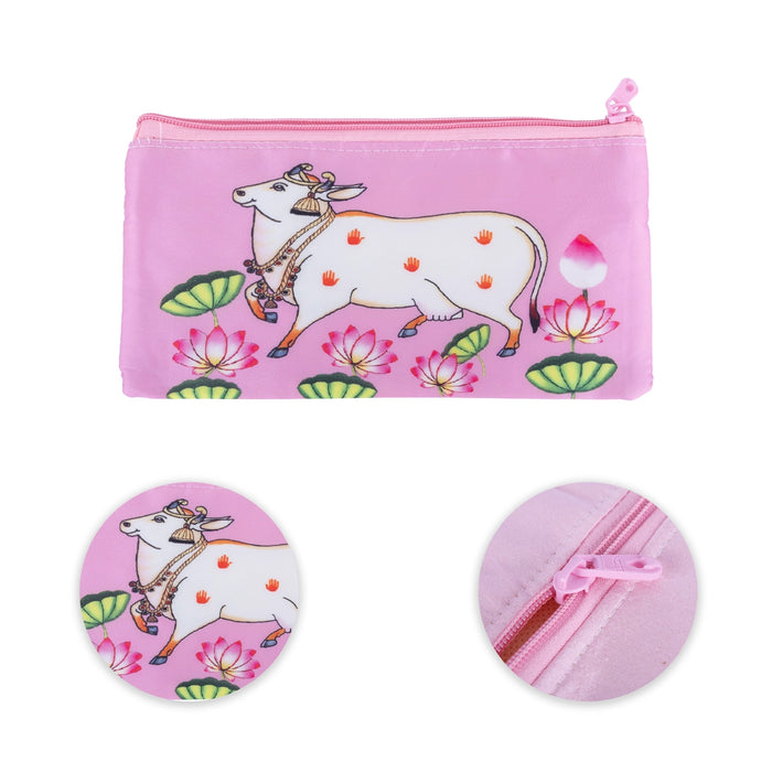 Hand Purse With Zip - 5 X 9.5 Inches | Hand Pouch/ Hand Wallet For Daily Use And Travel Storage