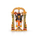 Balaji Murti - 3.5 x 2.25 Inches | Multicolour Stone & Gold Polish Perumal Statue for Worship & Car Decor - Car Stand & Car Accessories