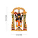 Balaji Murti - 3.5 x 2.25 Inches | Multicolour Stone & Gold Polish Perumal Statue for Worship & Car Decor - Car Stand & Car Accessories