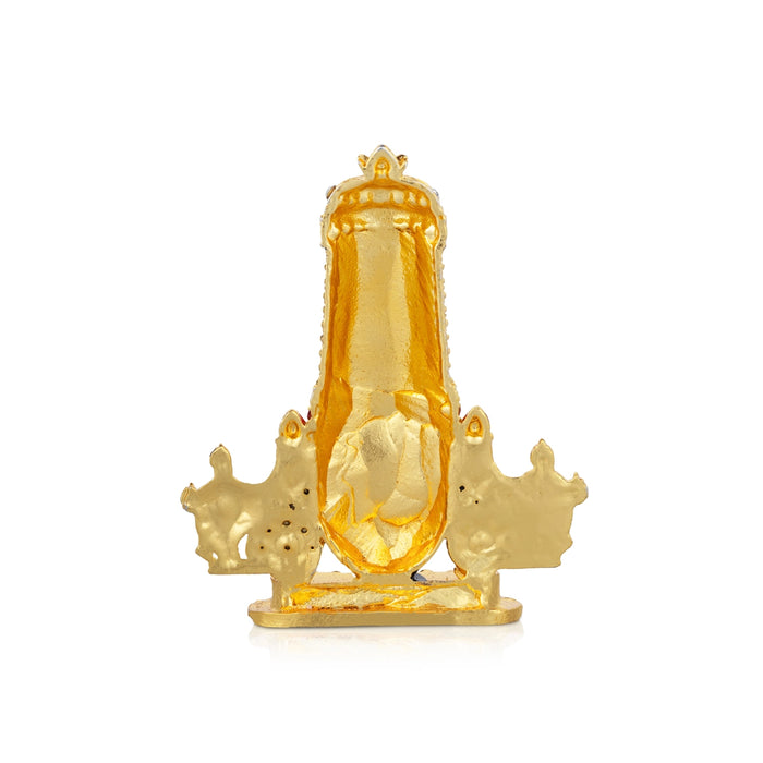 Balaji Murti - 3 x 3 Inches | Stone Tirupati Balaji Idol/ Multicolour Stone Balaji Statue for Car Decor