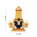 Balaji Murti - 3 x 3 Inches | Multicoloured Stone Balaji Statue/ Gold Polish Tirupati Balaji Idol for Car Decor - Car Stand & Car Accessories
