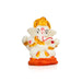 Ganesh Murti - 2.5 x 1.75 Inches | Vinayagar Idol/ Sitting Ganpati Murti/ Resin Statue for Pooja - Fibre Murties