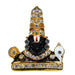 Balaji Statue - 2 x 1.5 Inches | Multicolour Stone Lord Venkateswara Idol for Car Decor - Fibre Murties