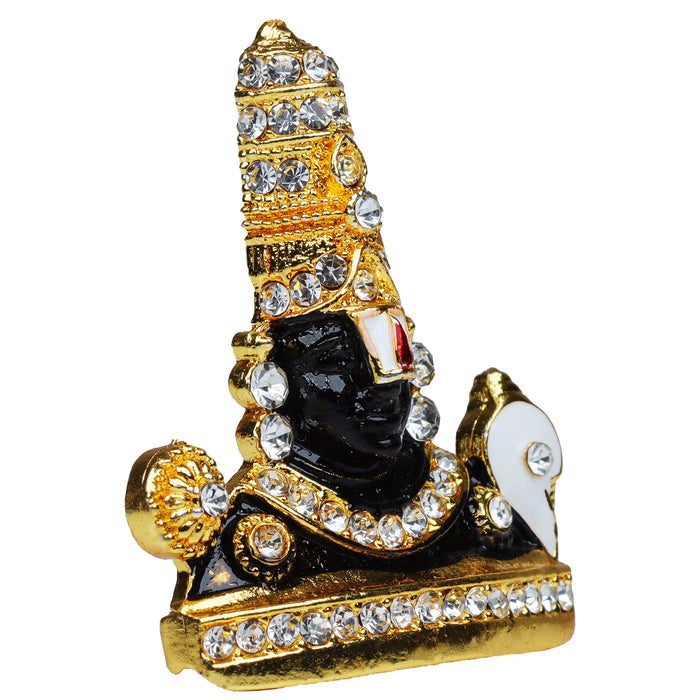 Lord Balaji Idol - White Stone | Balaji Murti/ Lord Venkateswara Idol for Home Decor