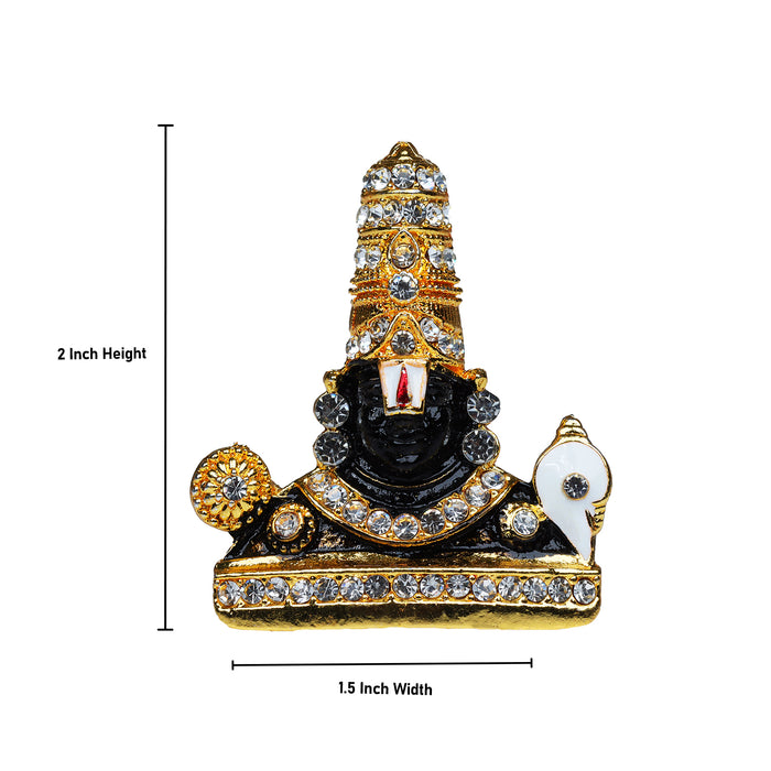 Lord Balaji Idol - White Stone | Balaji Murti/ Lord Venkateswara Idol for Home Decor