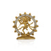 Prince Natraj Statue - 3 X 2.75 Inches | Stone & Gold Antique Nataraja Vigraham/ Natraj Murti For Car Decor - Car Stand & Car Accessories